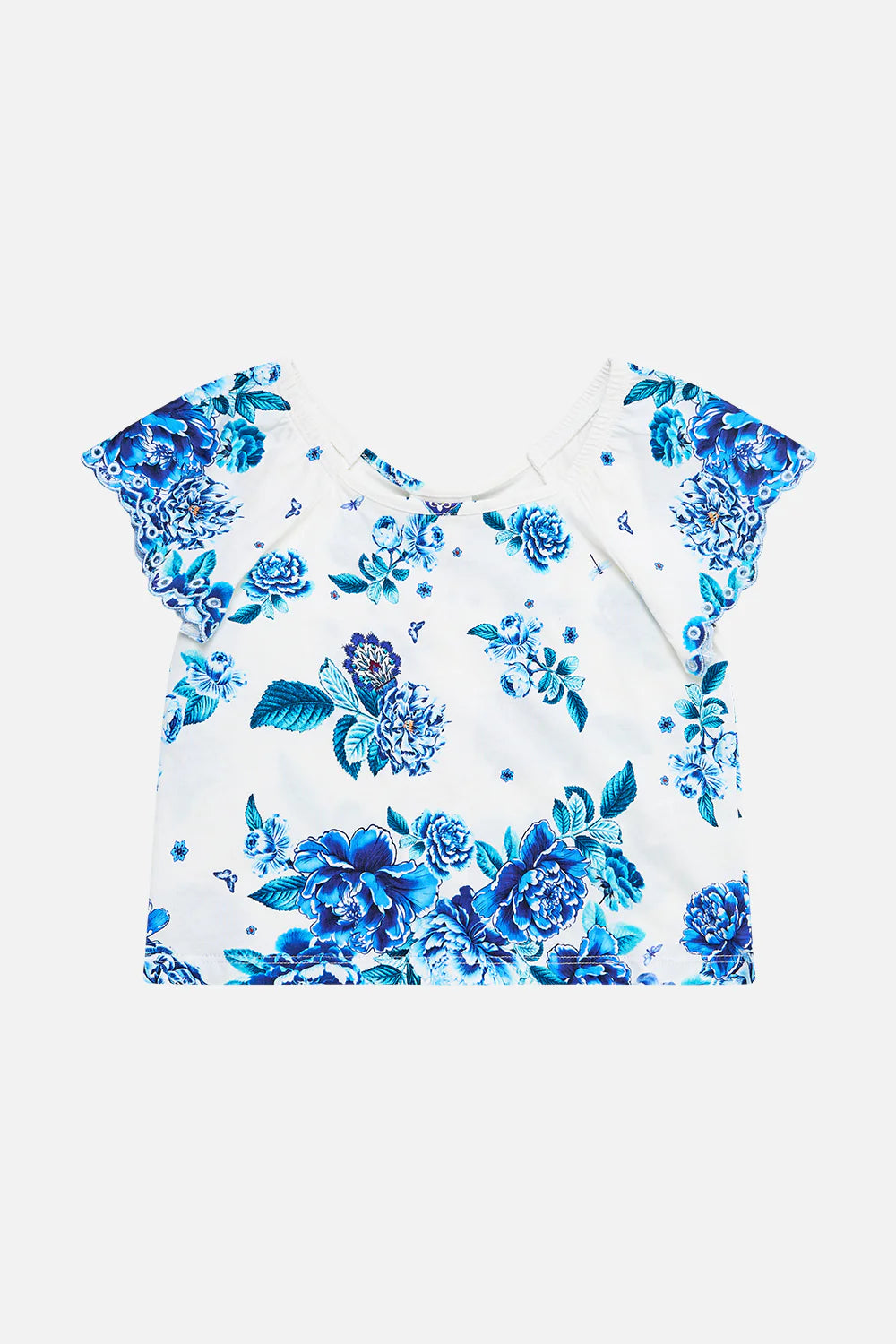 Kids Short Sleeve Square Neck Tee