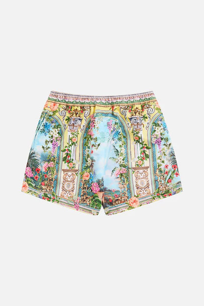 Tales Of Topkapi Palace Boys Mid Length Boardshort With Elastic Waist