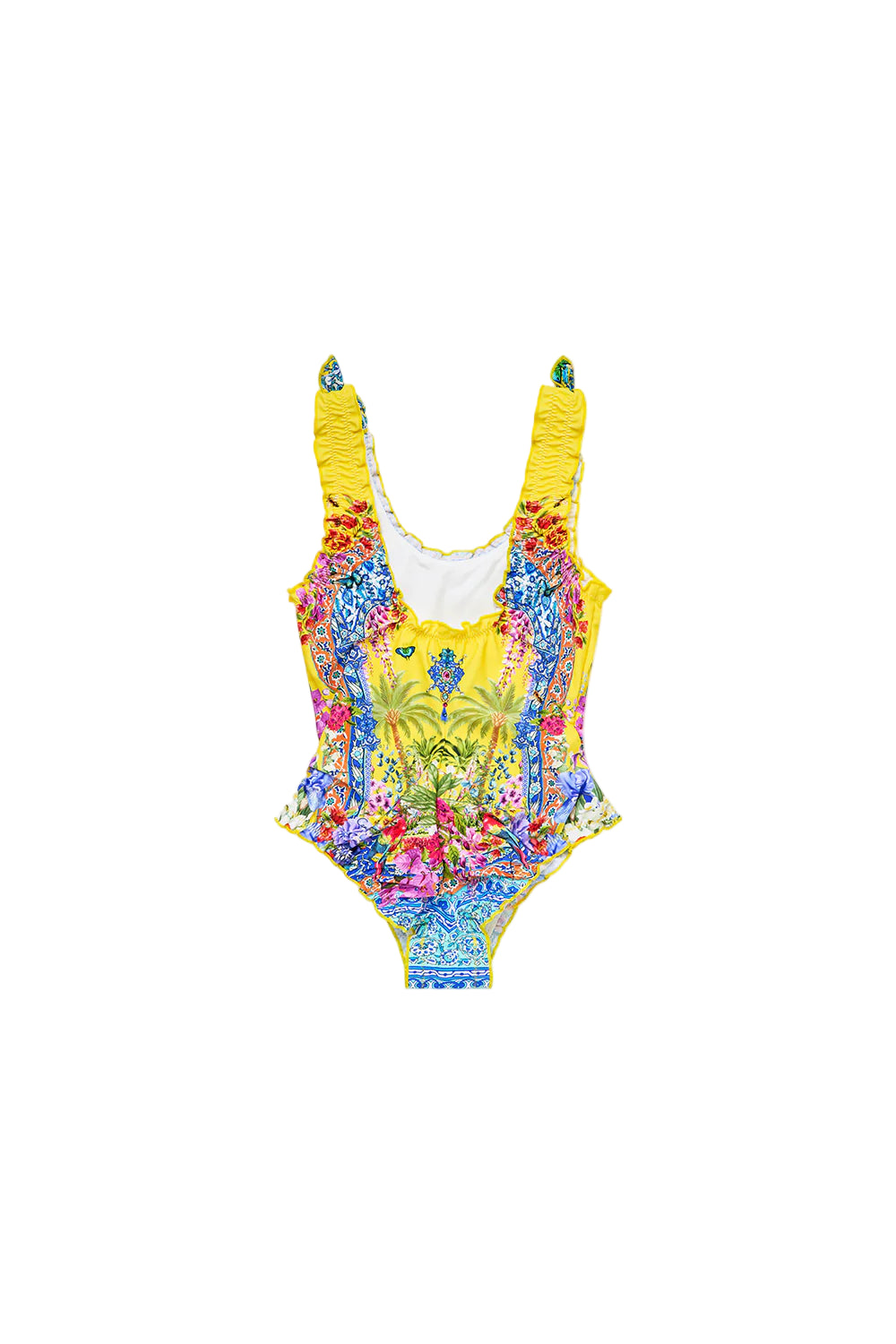 Sultanahmet Summer Kids Babylocked One Piece With Tie Shoulder