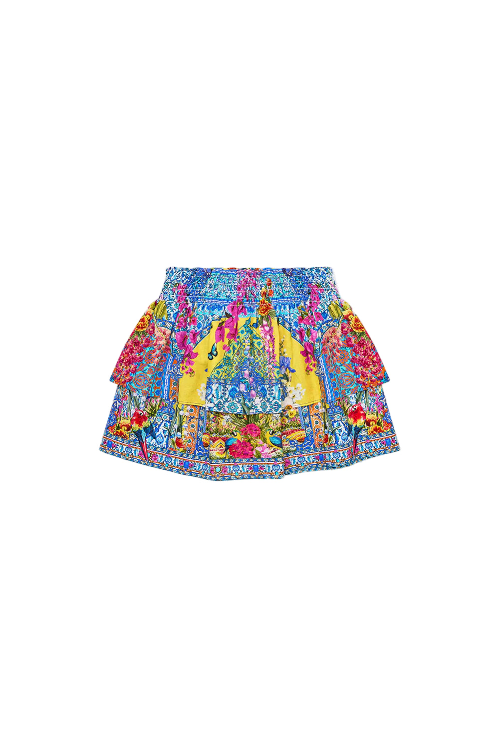 Sultanahmet Summer Kids Layered Mini Skirt W Baby Locked Edges