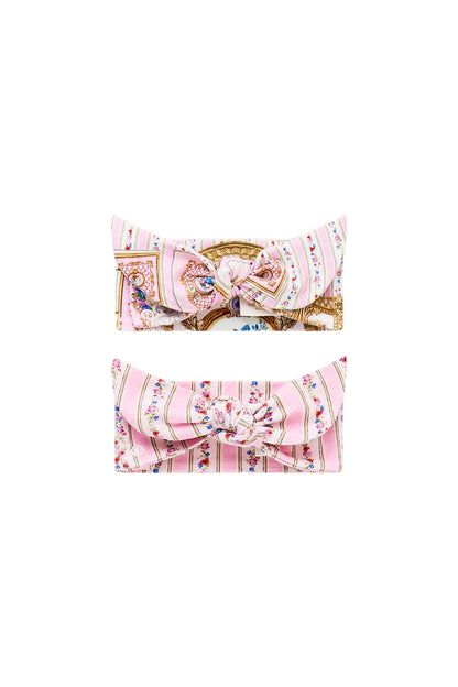 Palatial Pastels Babies Soft Tie Headband Set
