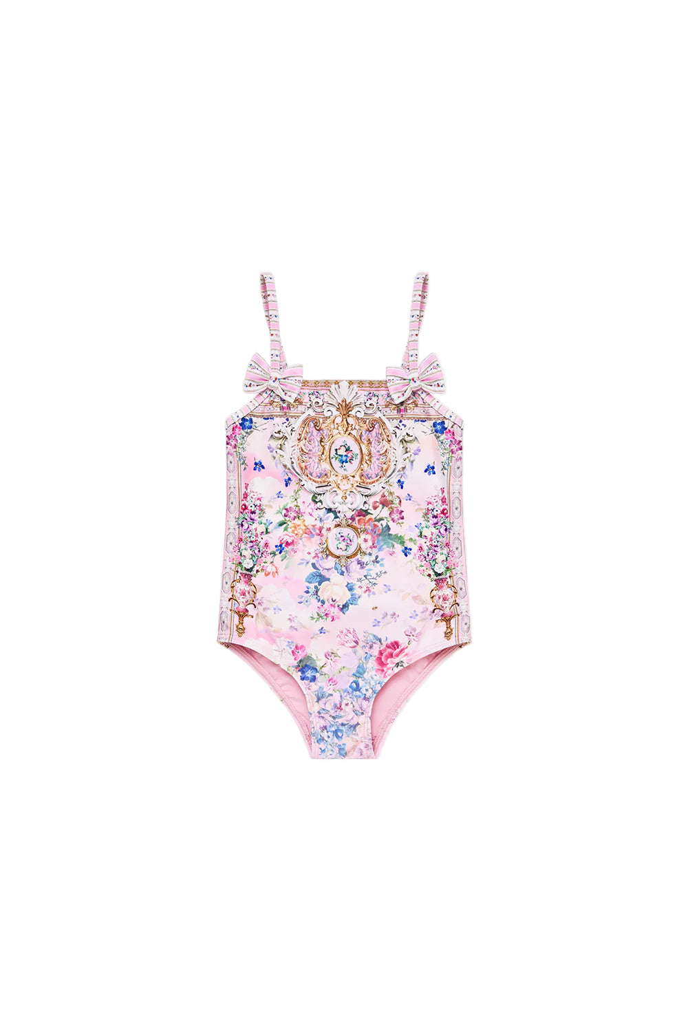 Palatiel Pastels Babies Straight Neck One Piece With Bows