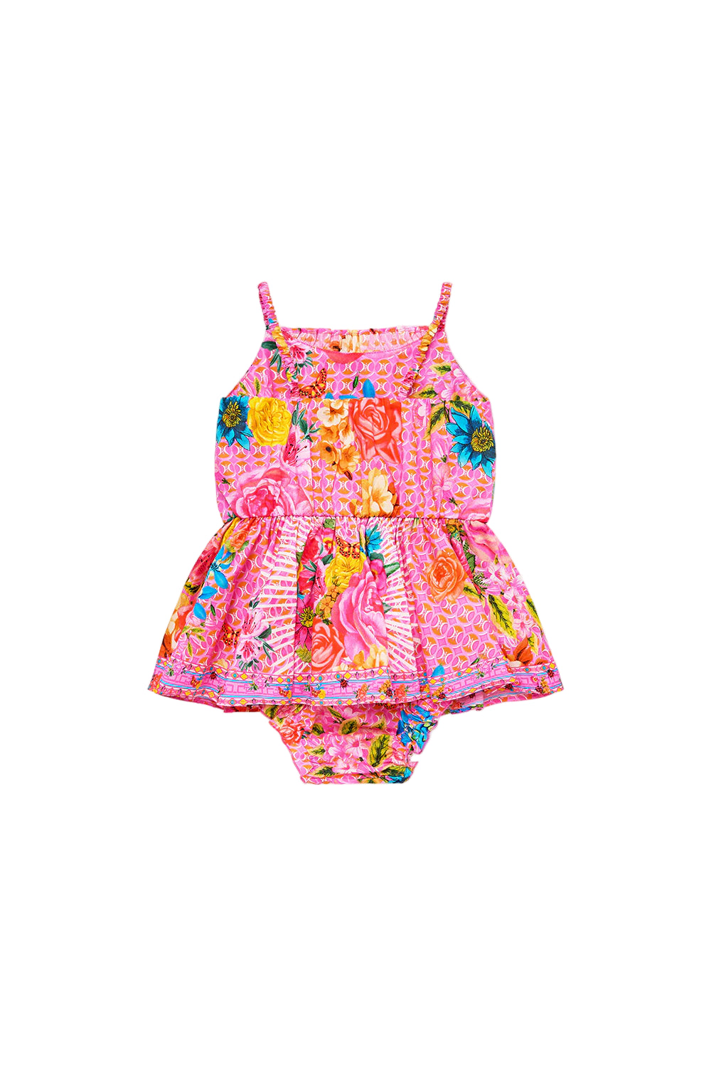 Illustration Nation Babies Jump Dress With Frill Neck