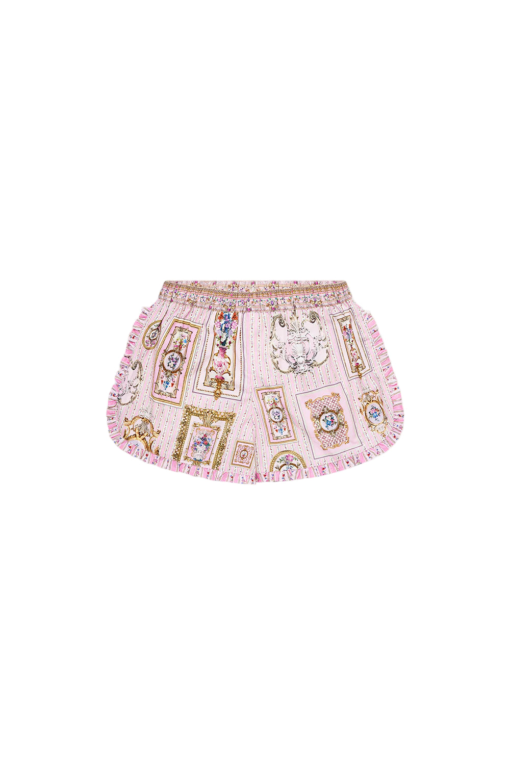 Palatial Pastels Kids Frill Edge Short With Elastic Waist