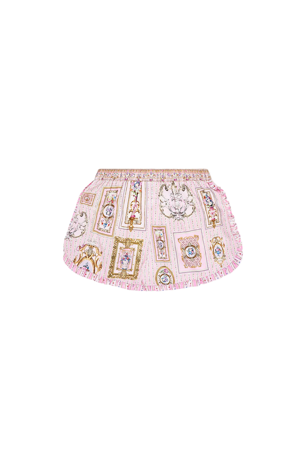 Palatial Pastels Kids Frill Edge Short With Elastic Waist