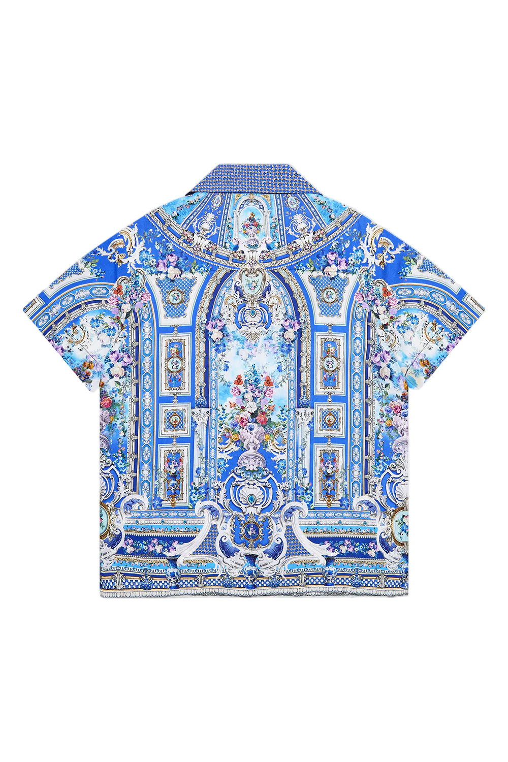 Ottoman Opulence Boys Short Sleeve Camp Collared Shirt