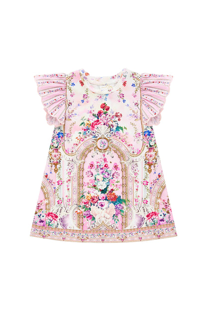 Palatiel Pastels Babies Anglaise Sleeve Tee Dress W Flare Hem