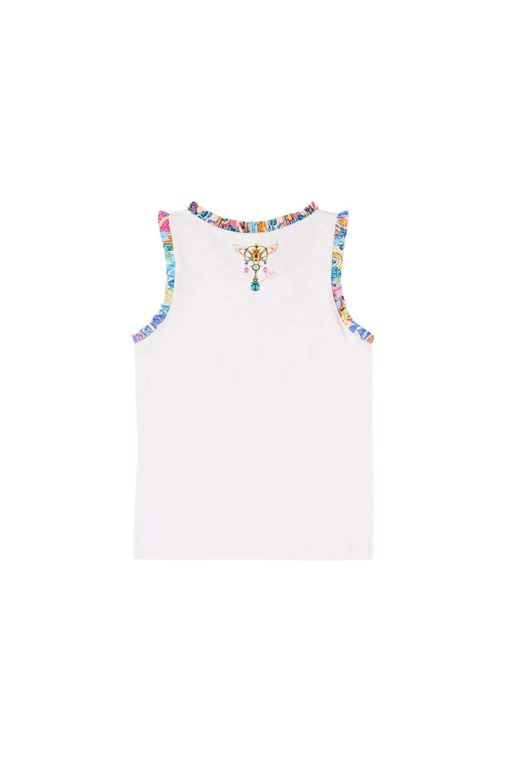 Kids Tank Top With Frill Edge Schoolsoutdesignerkidswear