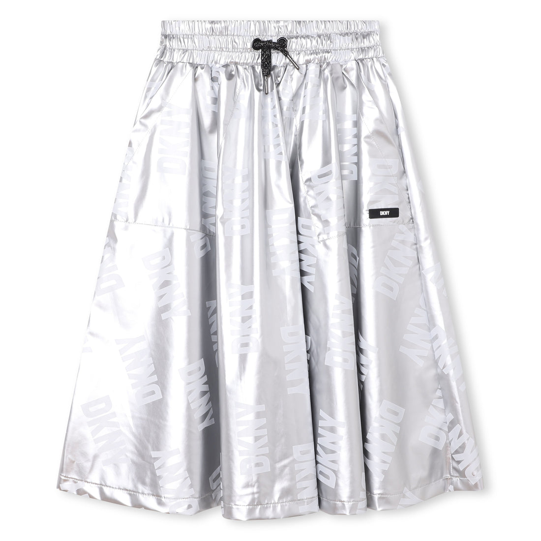 Silver Midi Skirt