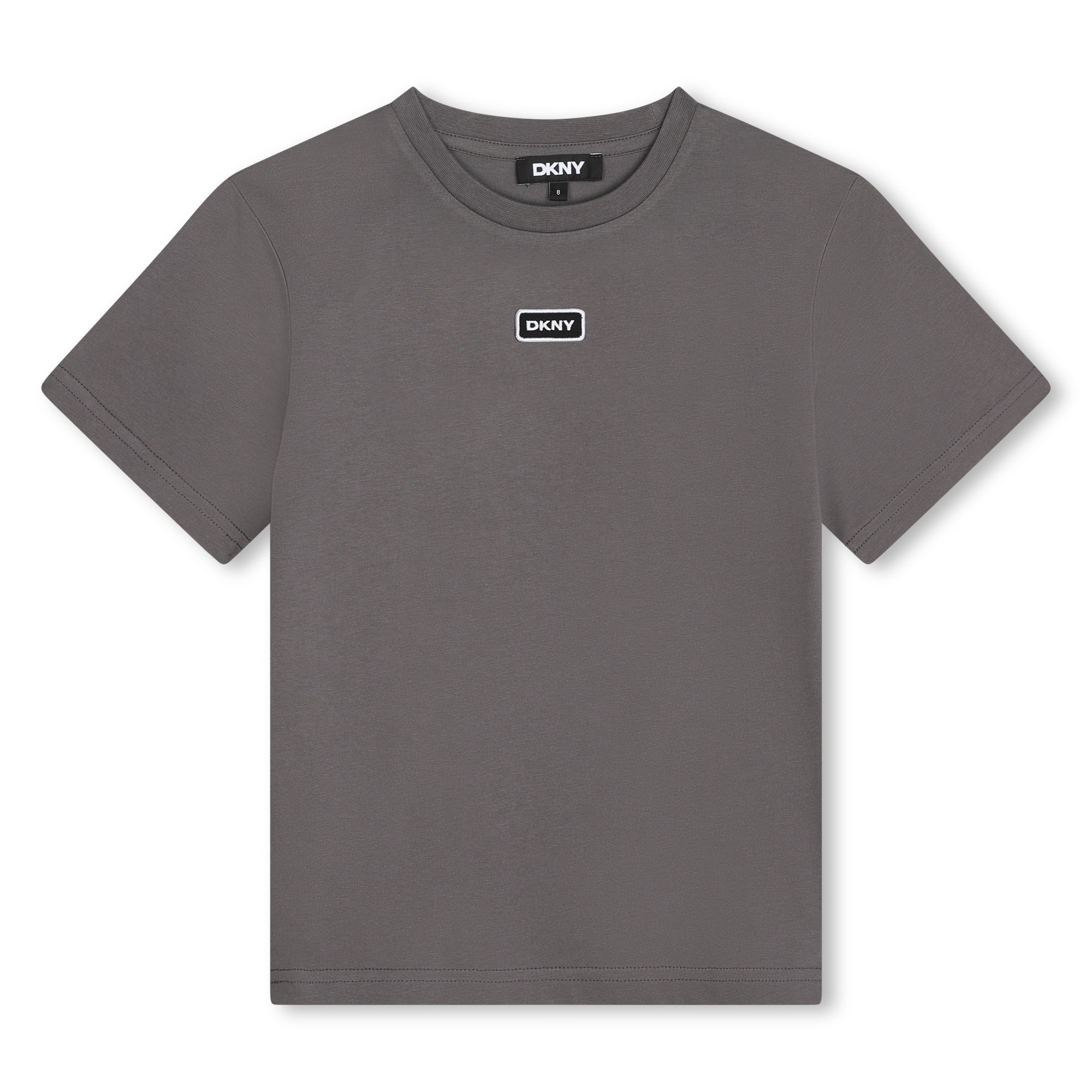 Charcoal Grey Short Sleeve Tee with Illustration