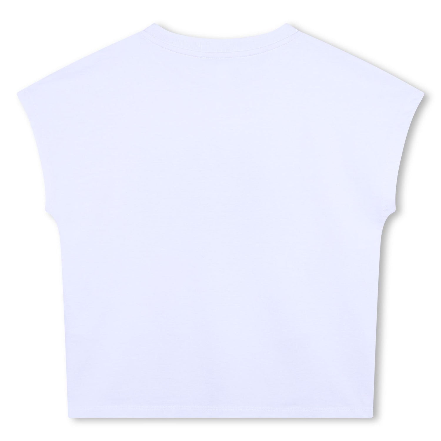 White Short Sleeves Kids Tee-Shirt