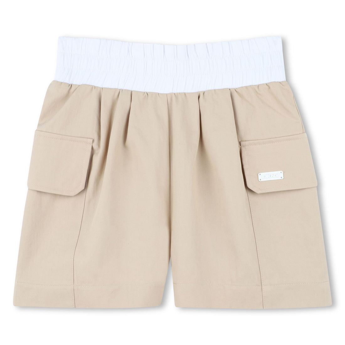 Cargo Shorts with Elastic Waistband