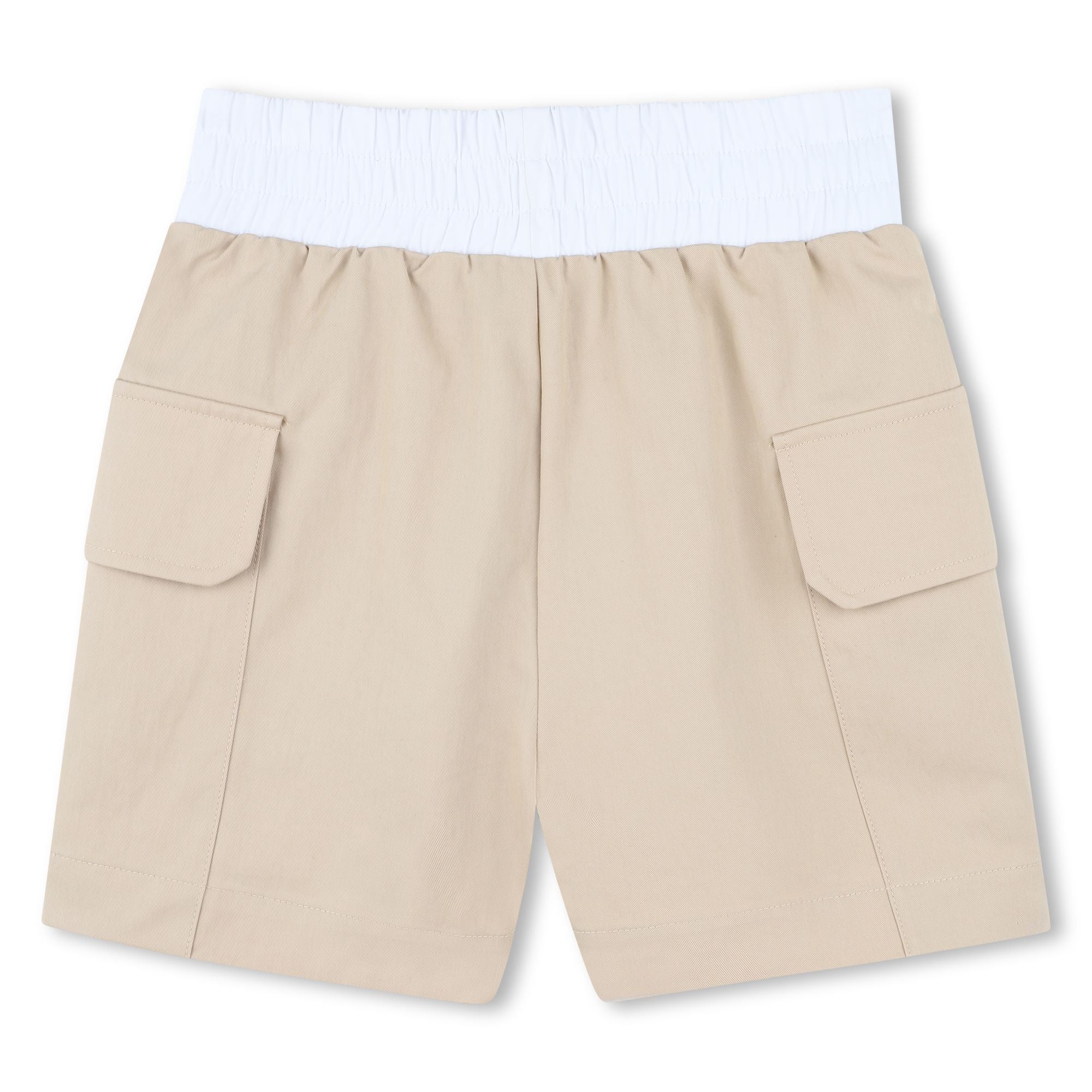 Cargo Shorts with Elastic Waistband