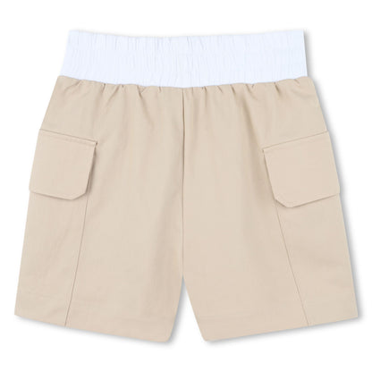 Cargo Shorts with Elastic Waistband