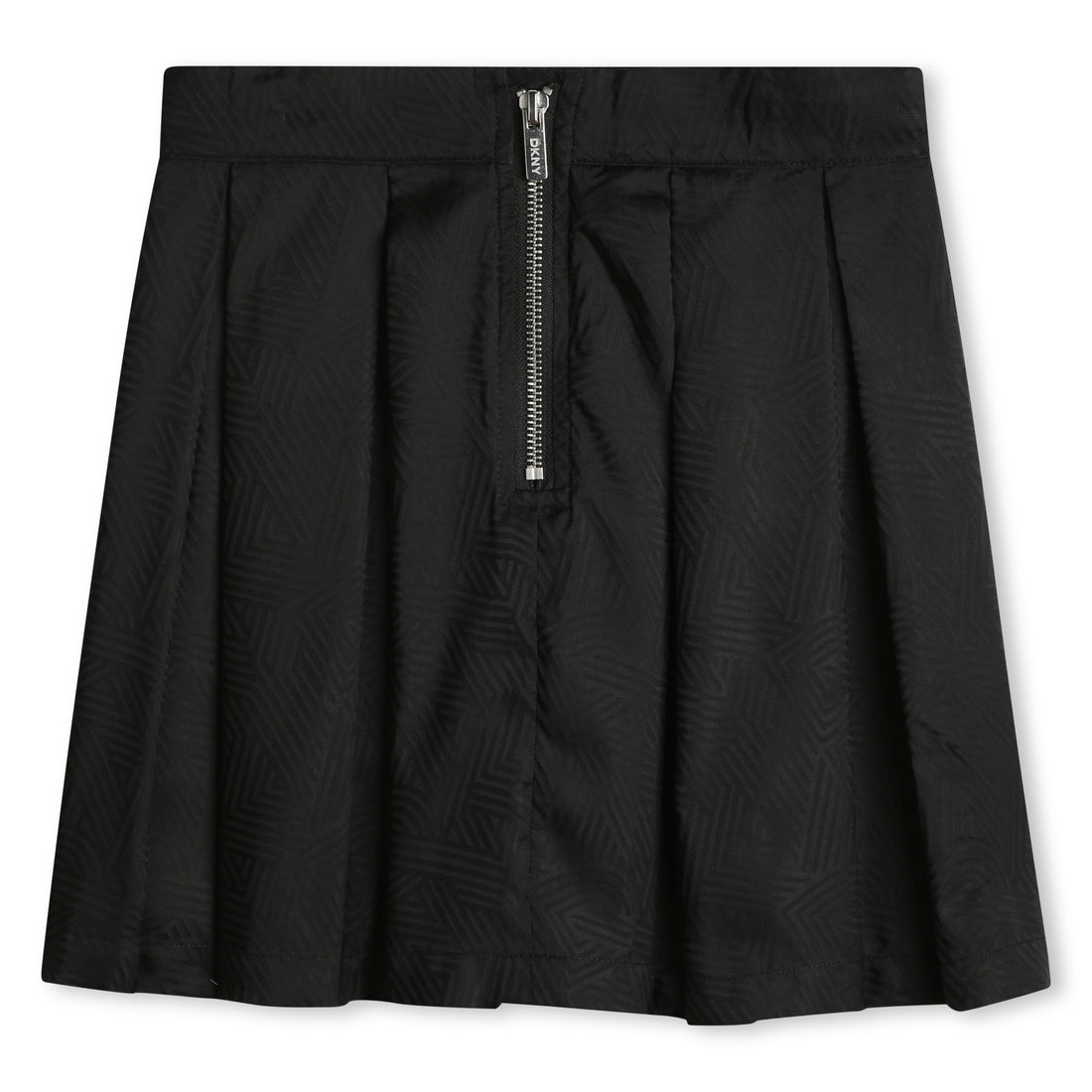 Knee-Length Jacquard Skirt with All-Over Crosswalk Pattern