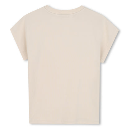 Organic Cotton Jersey Short Sleeve T-Shirt with Printed Front Illustration