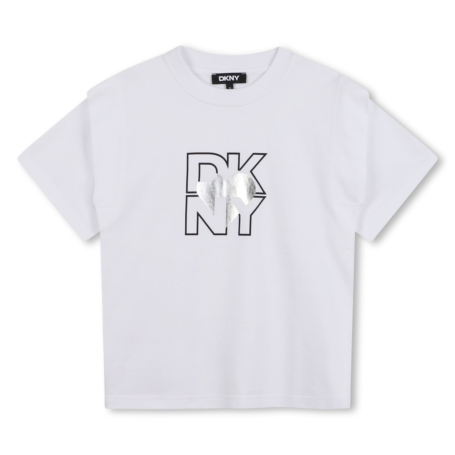Organic Cotton Short Sleeve T-Shirt with Heart of NY Logo and 2-in-1 Sleeves