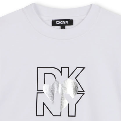 Organic Cotton Short Sleeve T-Shirt with Heart of NY Logo and 2-in-1 Sleeves