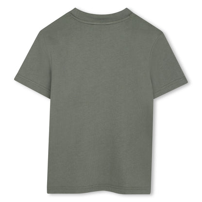 Organic Cotton Short Sleeve T-Shirt with Printed Front Illustration