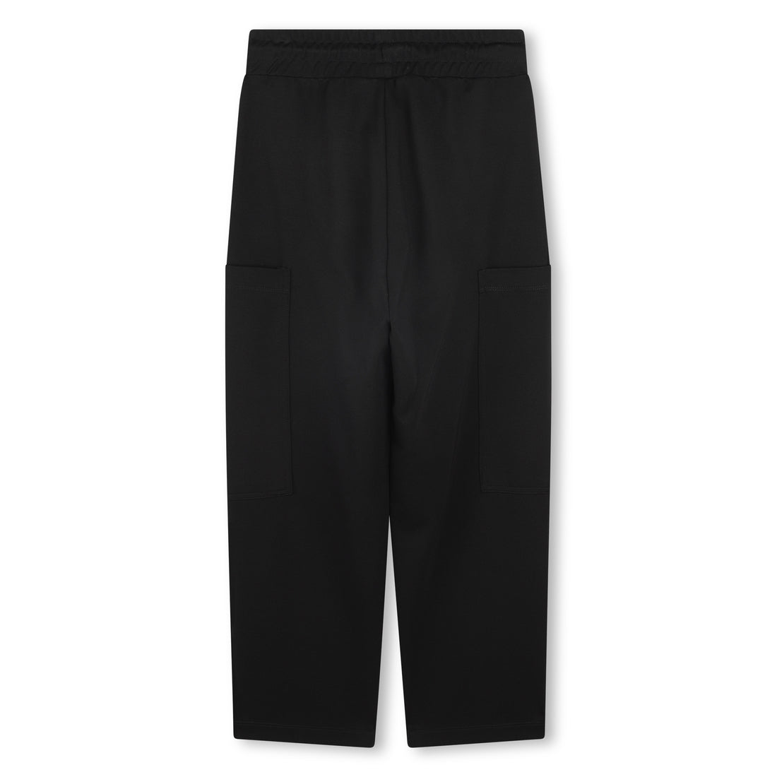 Milano Trousers with Elasticated Waist, Pockets and Printed Logo