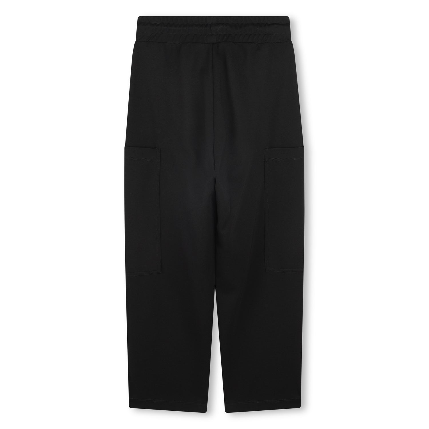 Milano Trousers with Elasticated Waist, Pockets and Printed Logo