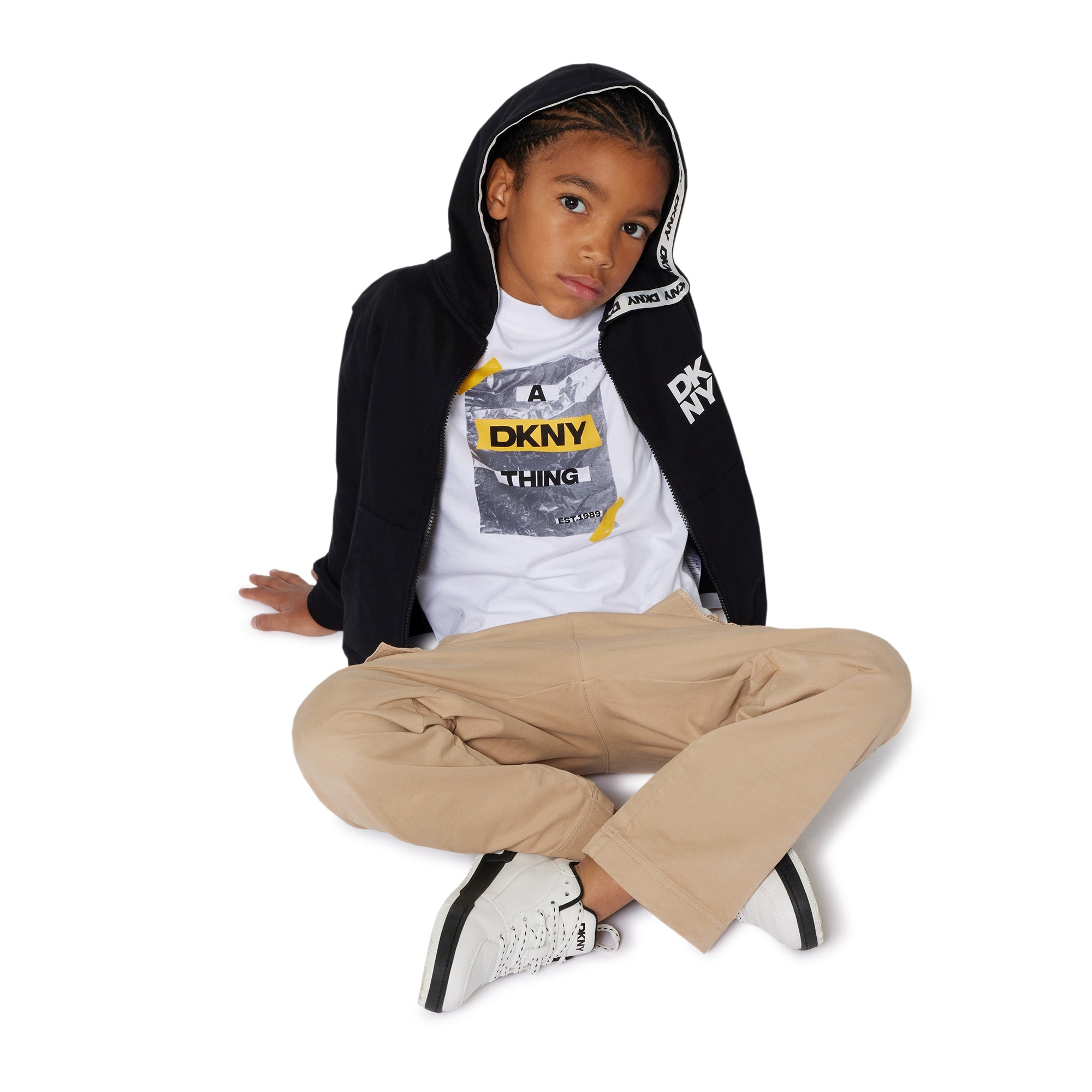 Organic Cotton Short Sleeve T-Shirt with Printed Front Illustration