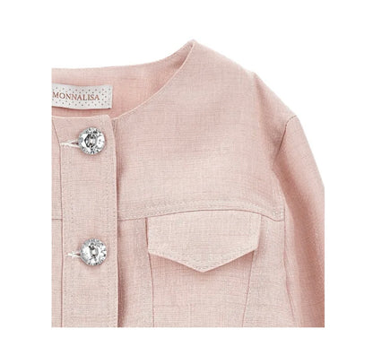 Jacket With Jewel Buttons Monnalisa