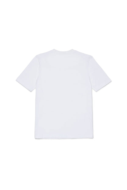 White Cotton Logo T-Shirt for Kids Dsquared Kid