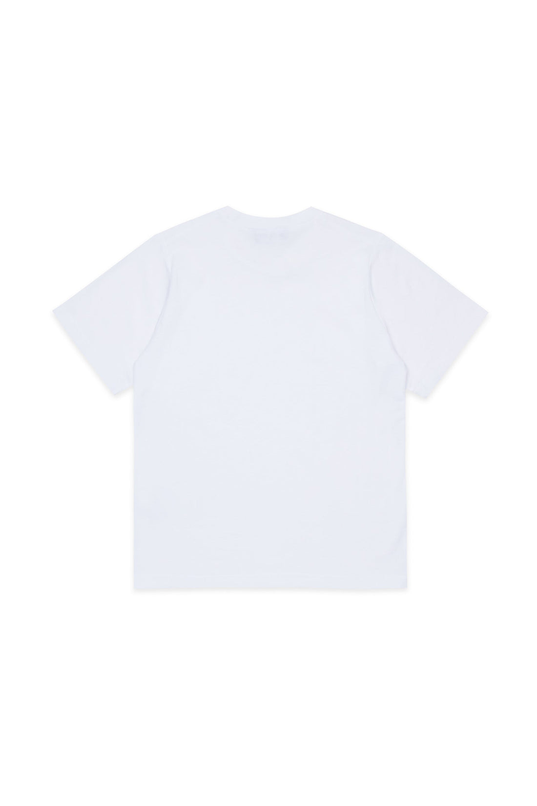 White Cotton Slouch Fit T-Shirt for Kids Dsquared Kid