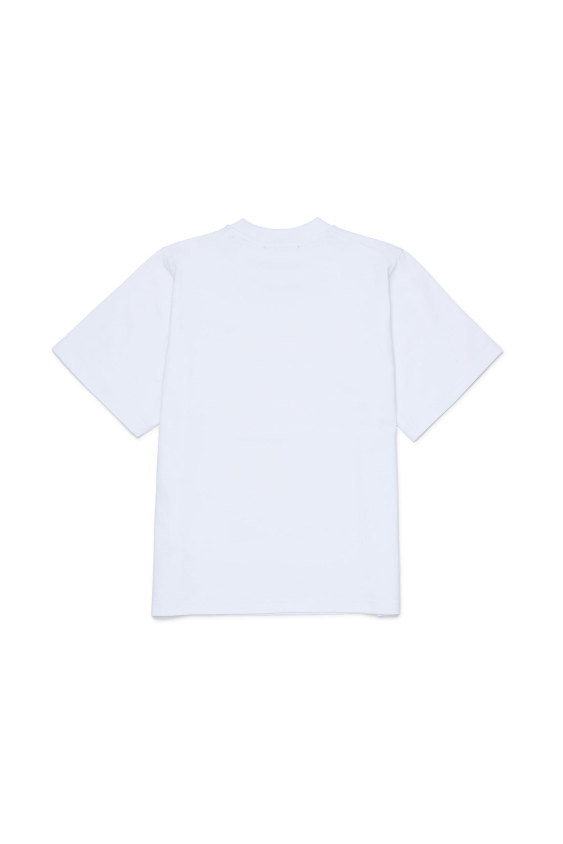 White Slouch Fit Cotton T-Shirt for Kids Dsquared Kid
