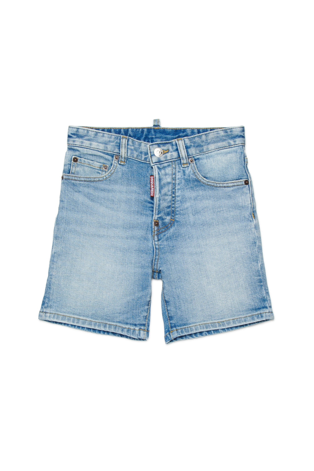 Light Wash Denim Shorts for Kids Dsquared Kid