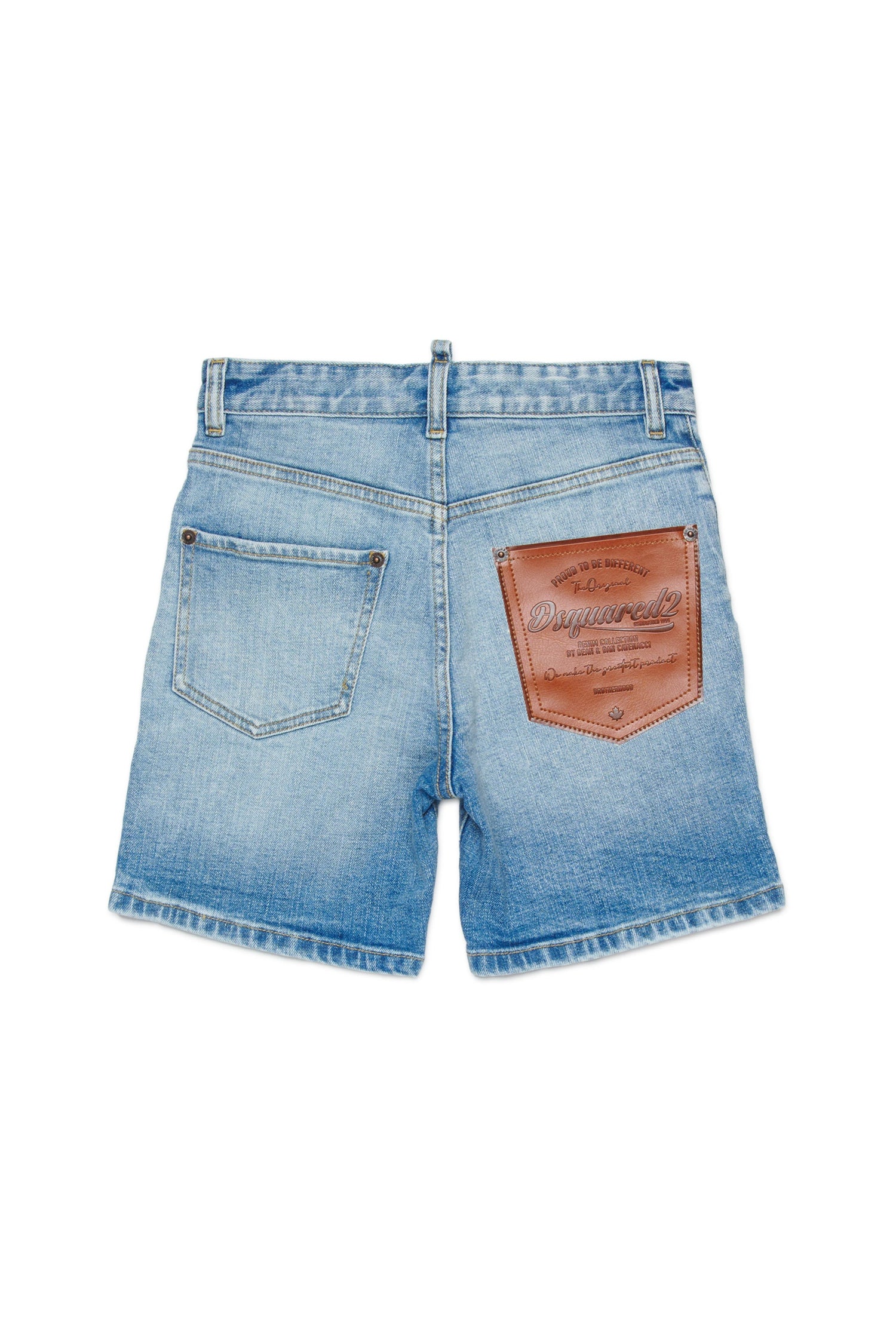 Light Wash Denim Shorts for Kids Dsquared Kid