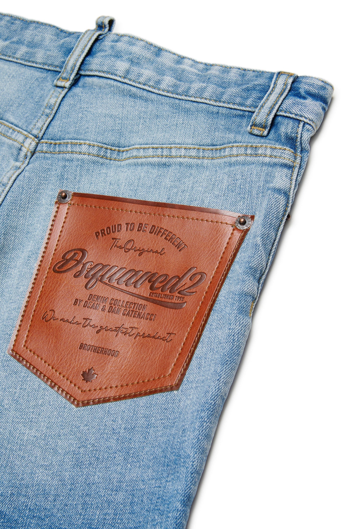 Light Wash Denim Shorts for Kids Dsquared Kid