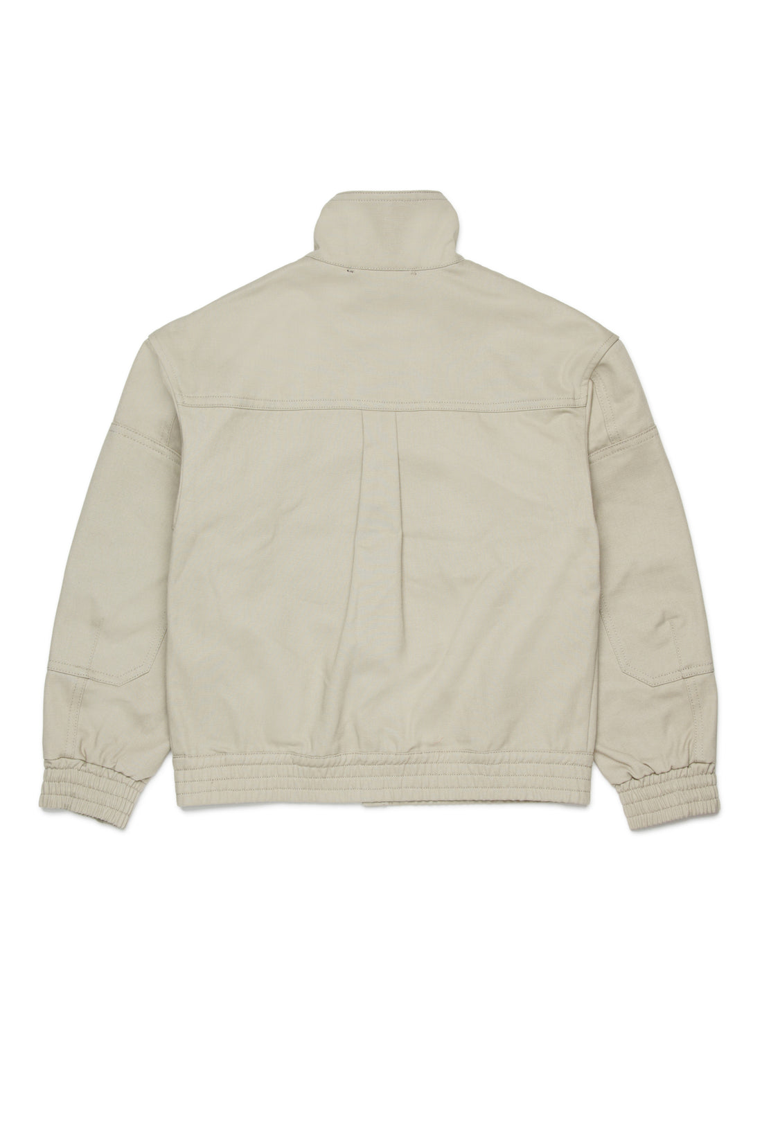 Beige Cotton Zip Jacket for Kids