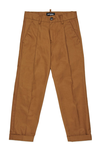 Cotton Tailored Trousers for Kids Dsquared Kid