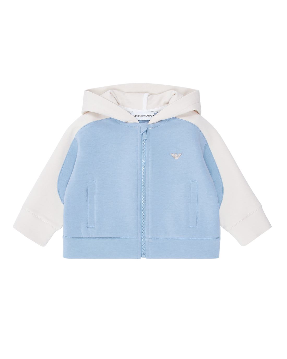 Two-Tone Zip-Up Hoodie