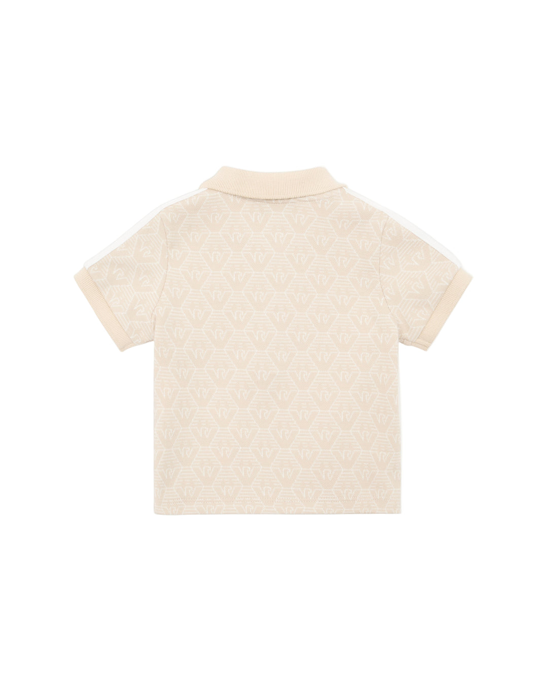 Textured Monogram Polo Shirt – Beige