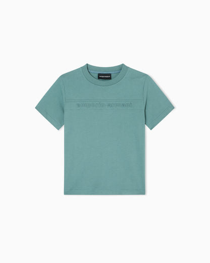 Comfort-Fit Cotton Jersey T-Shirt with Embossed Logo