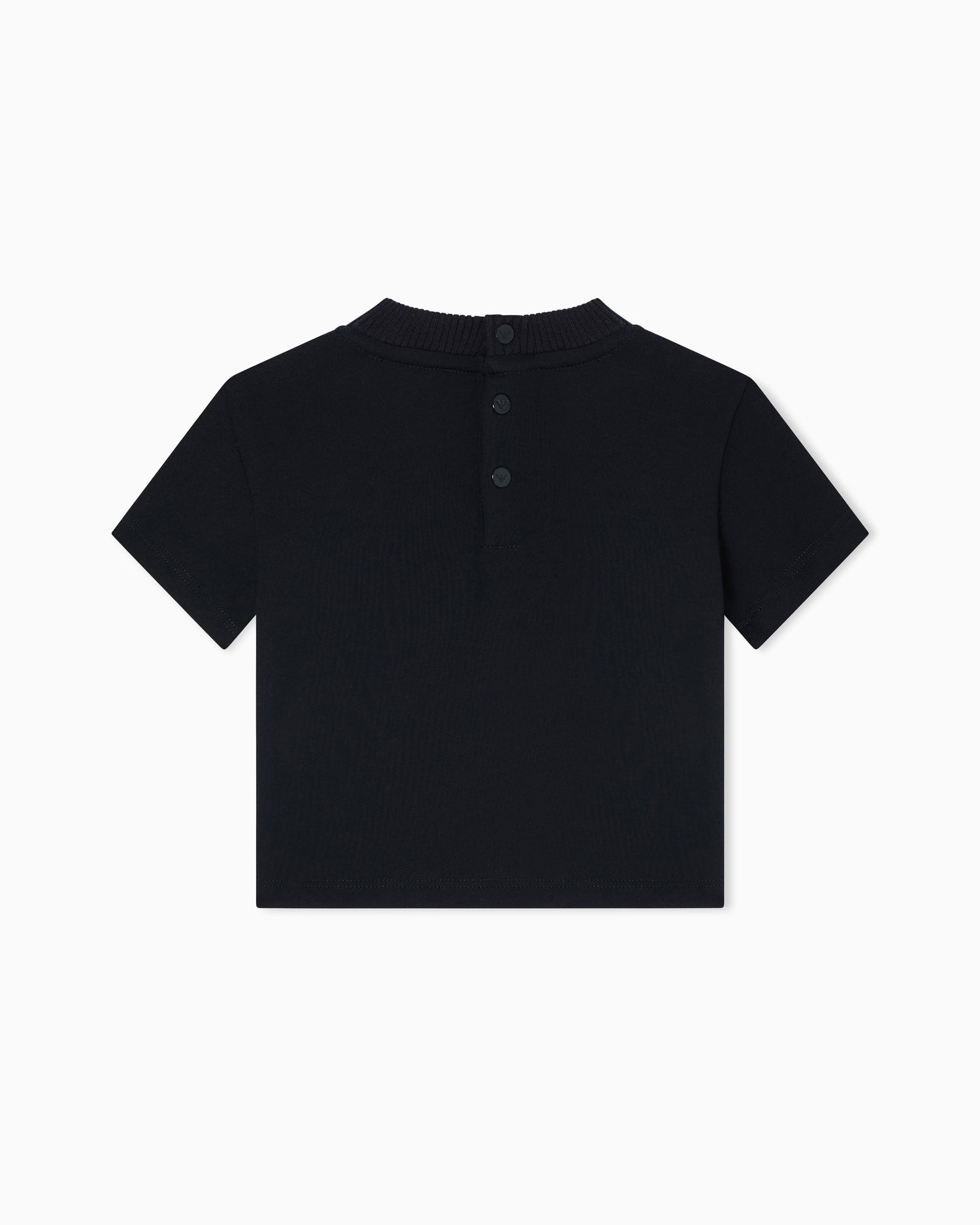 Baby Cotton T Shirt with Logo, Navy