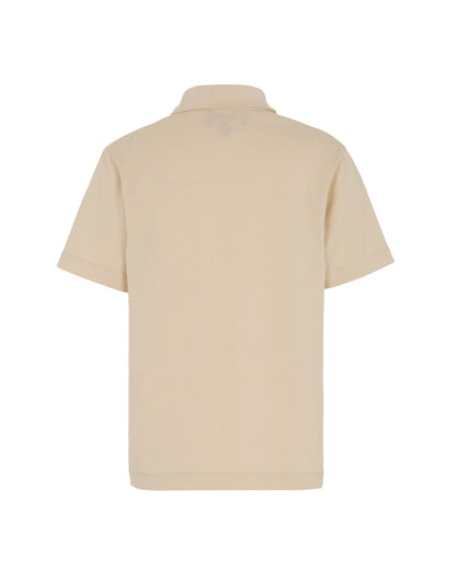 Kids Polo Shirt with Pocket Detail, French Oak