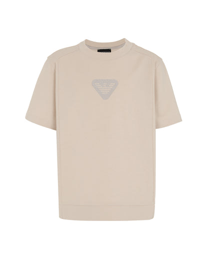 Comfort-Fit Cotton Jersey T-Shirt with Eagle Logo