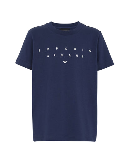 Three-Pack Cotton Jersey T-Shirts with Contrasting Logo Print