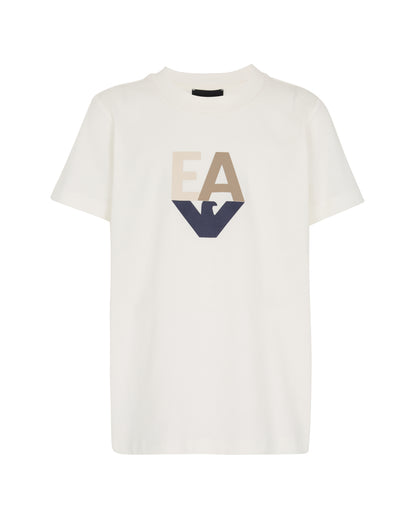 Three-Pack Cotton Jersey T-Shirts with Contrasting Logo Print