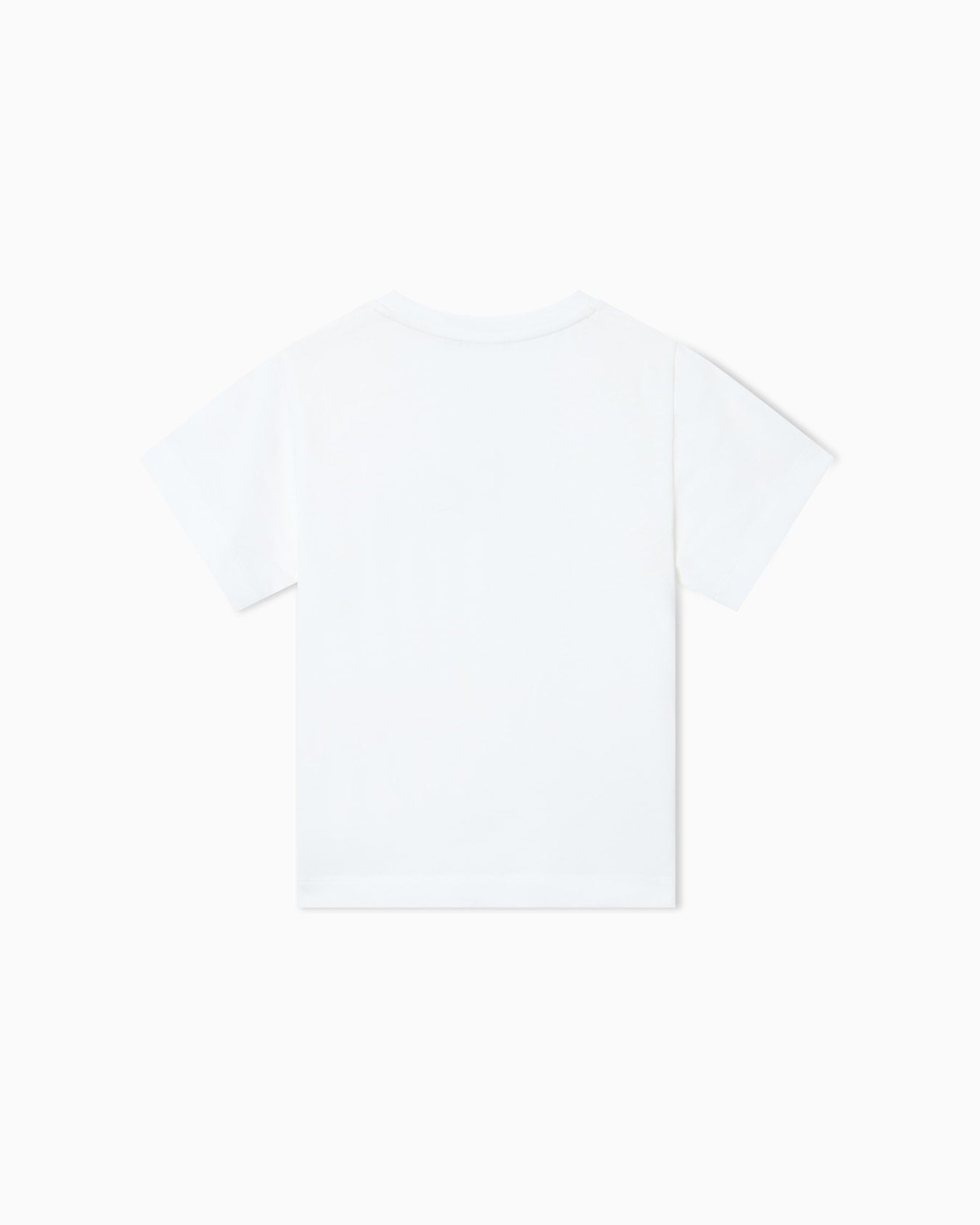 Heavy Weight Jersey T-Shirt With Micro Eagle Patch Schoolsoutdesignerkidswear