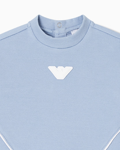 Emporio Armani Kids Sweatshirt in Soft Chambray Emporio Armani