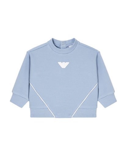 Emporio Armani Kids Sweatshirt in Soft Chambray Emporio Armani