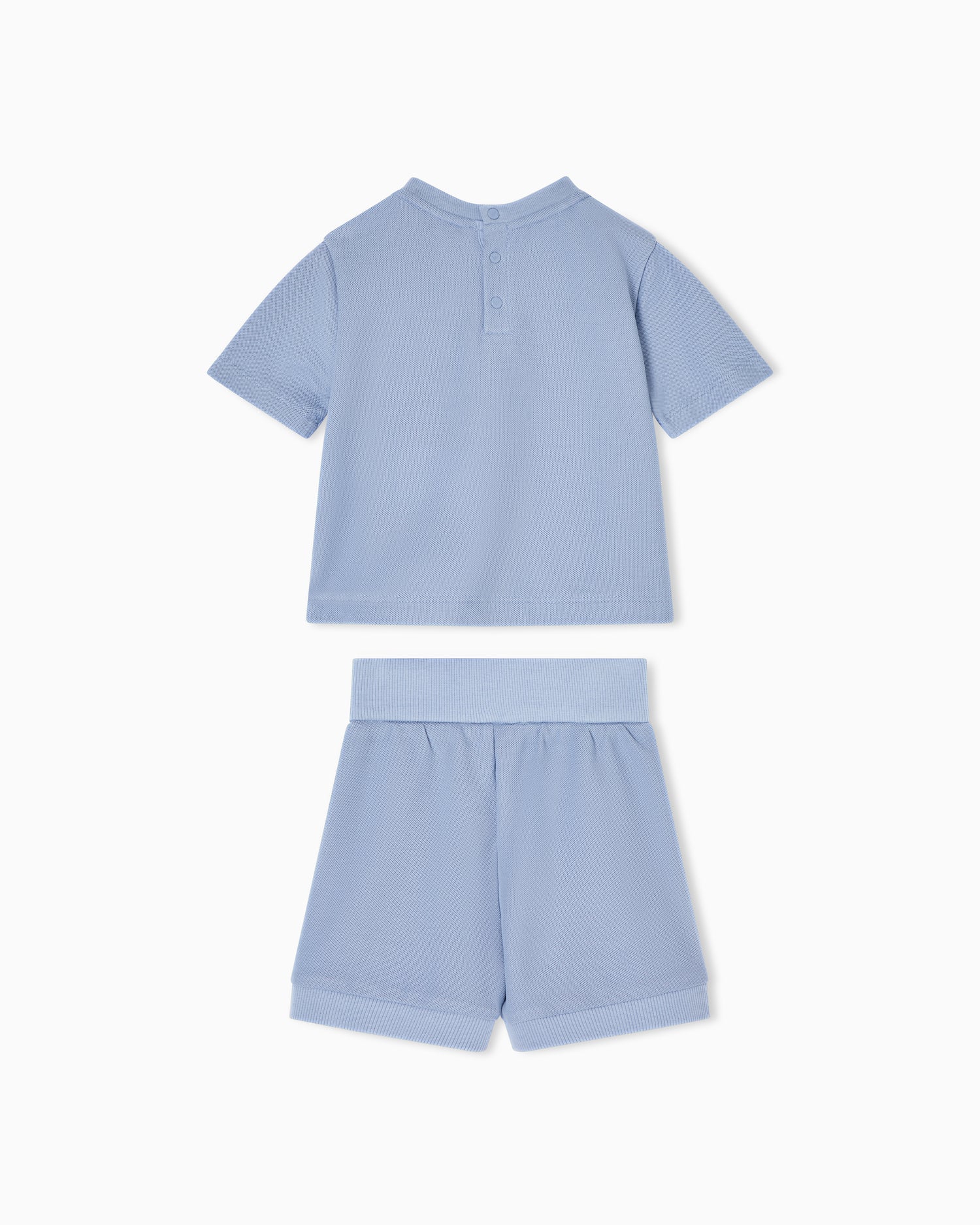 Pique T-shirt and Shorts Set Emporio Armani