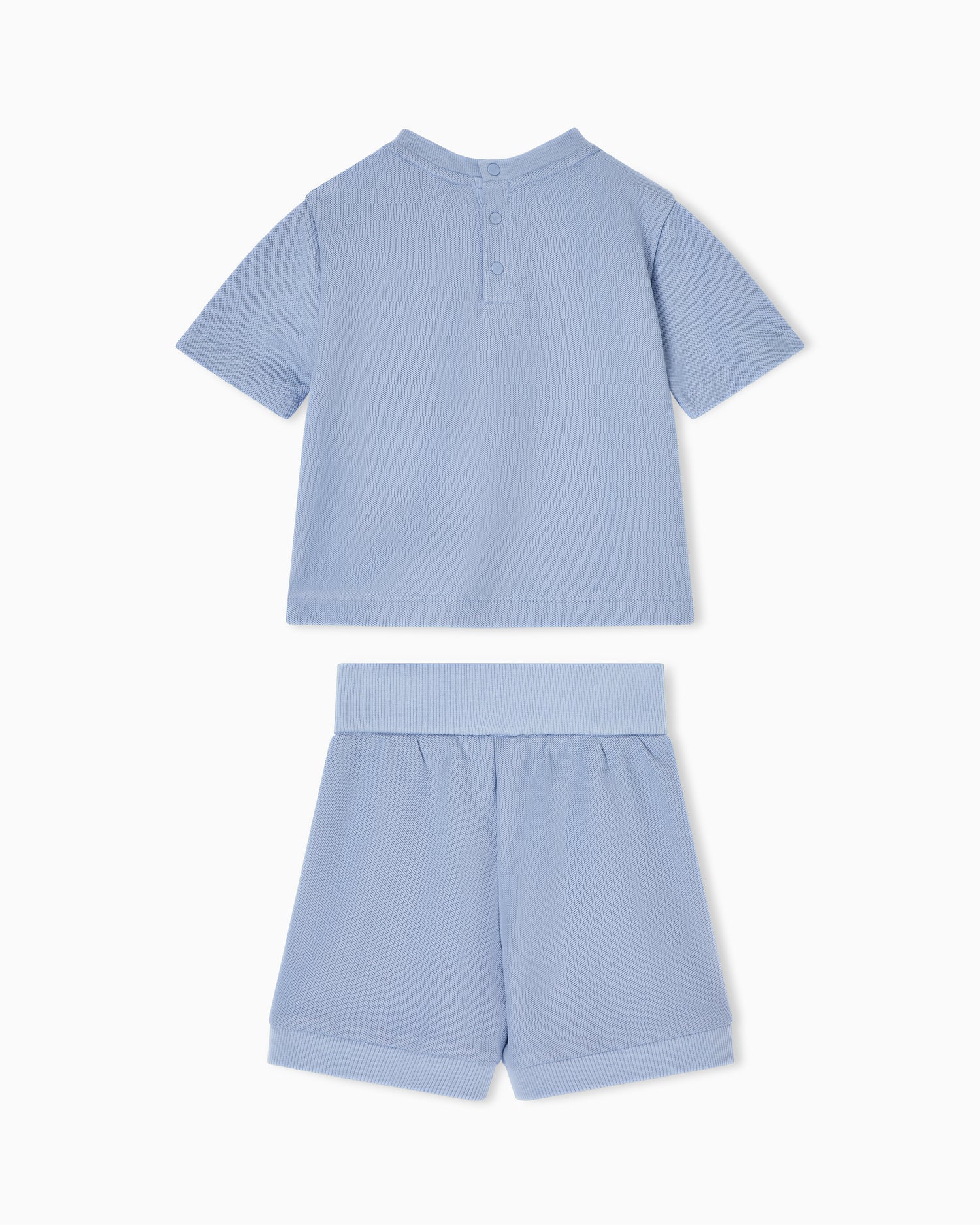 Pique T-shirt and Shorts Set Emporio Armani