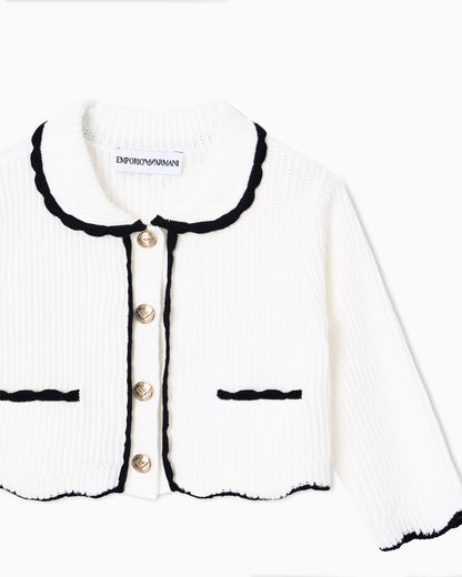 Ribbed Knit Cardigan Emporio Armani