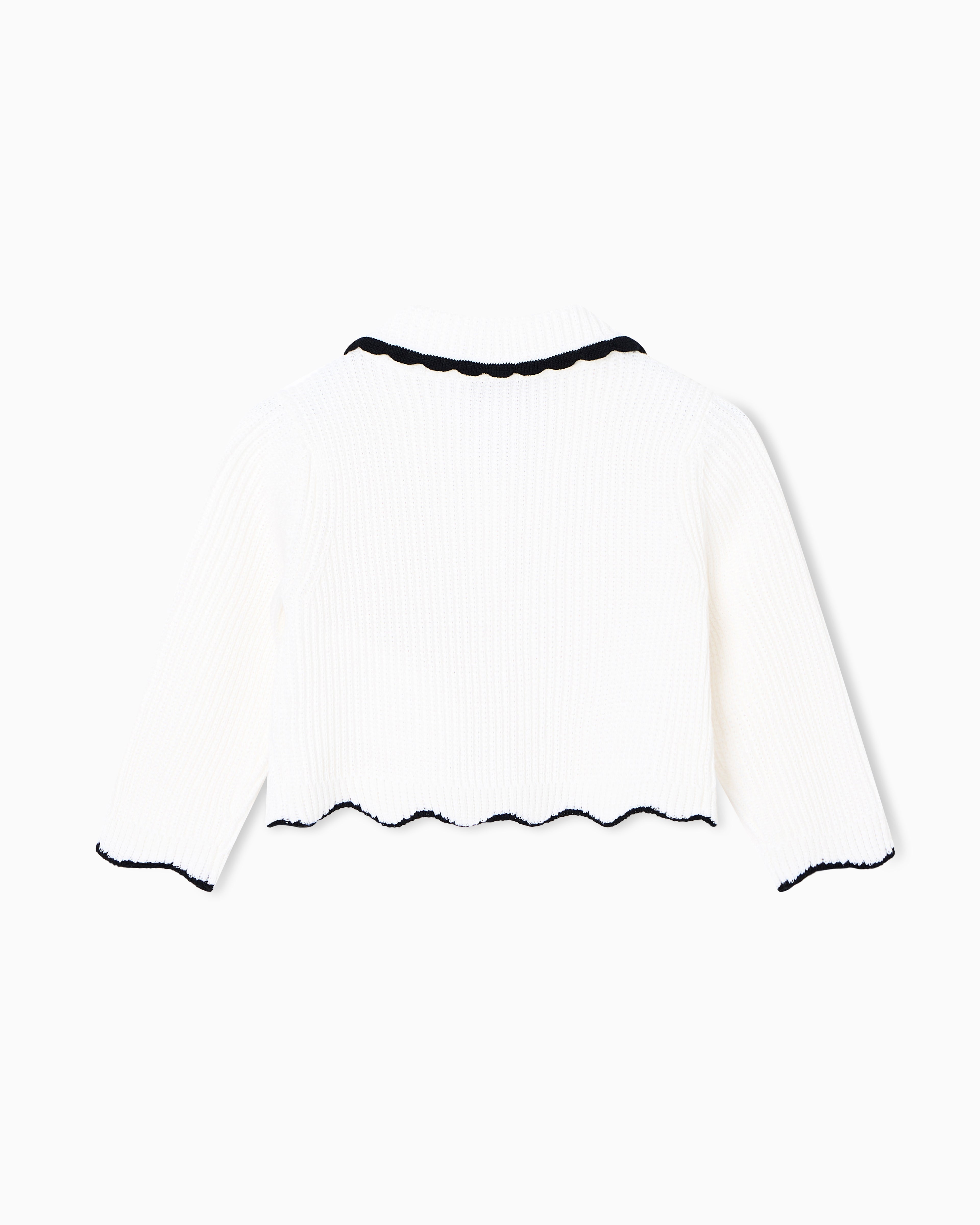 Ribbed Knit Cardigan Emporio Armani